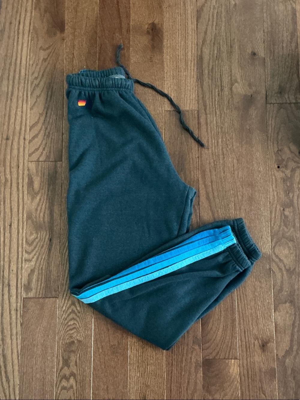 Aviator Nation Women’s Gray Sweatpants w Side 5 Stripes